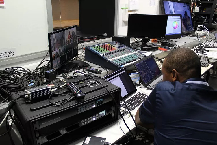 Installation régie mobile multicam pour un streaming en 10Mbits